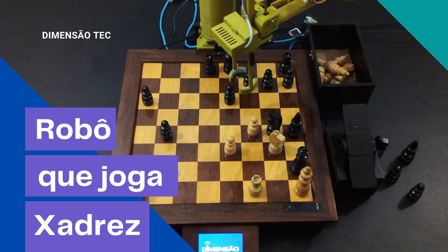 r usa Arduino para criar tabuleiro de xadrez robotizado